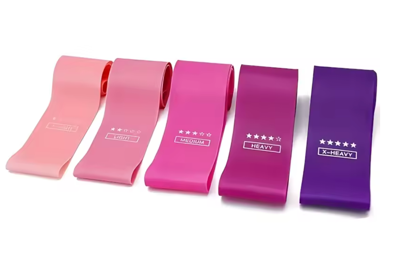 5 Progressive Levels Resistance Bands: Strength, Tone & Sculpt